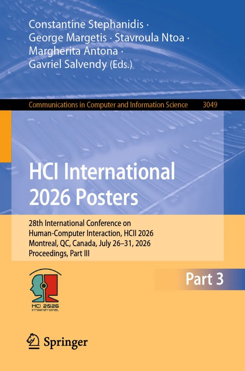 Cover: HCI International 2026 Posters (E-Book) von Constantine Stephanidis
