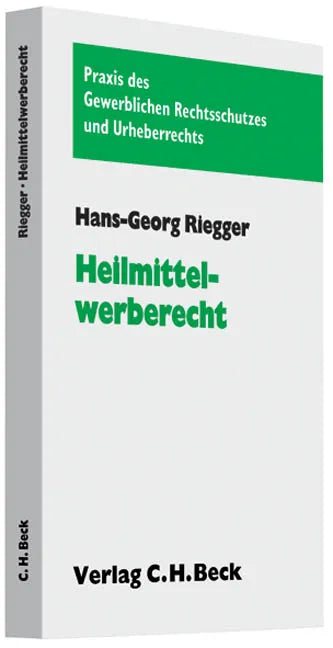 Buchcover von 'Heilmittelwerberecht' - Taschenbuch von Hans-Georg Riegger
