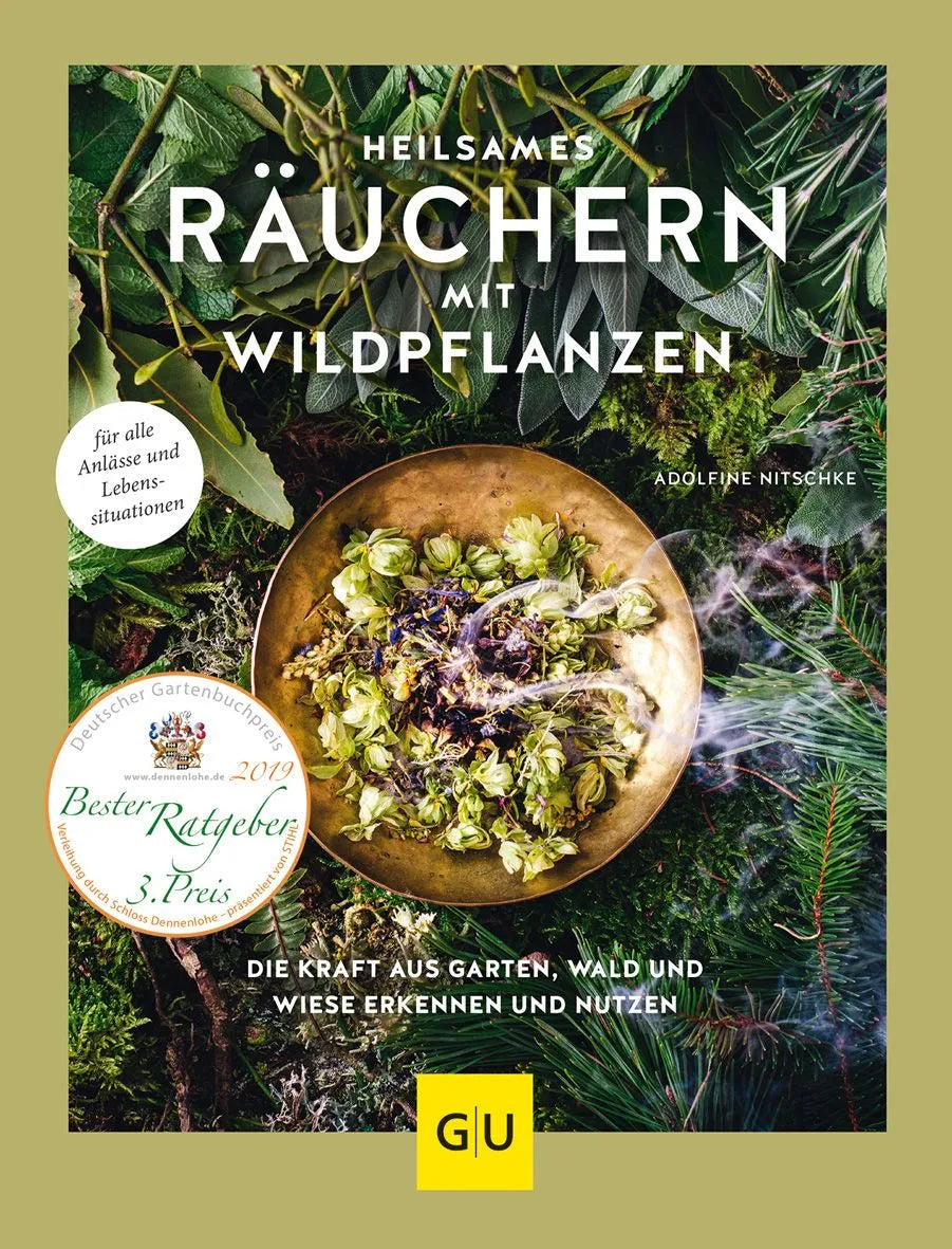 Cover: Heilsames Räuchern mit Wildpflanzen (Hardcover) von Adolfine Nitschke