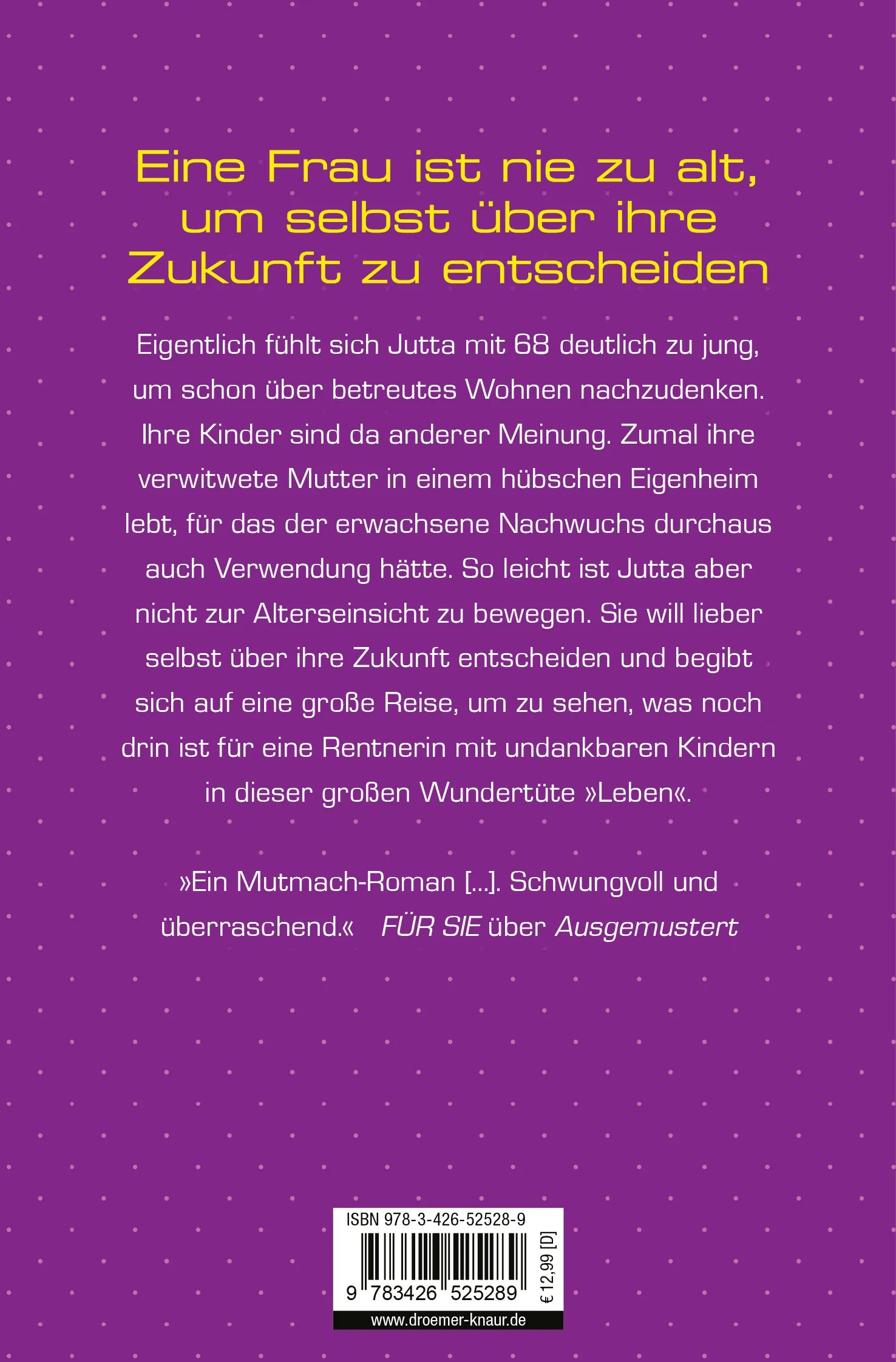 Buchrückseite von 'Heimvorteil' mit Klappentext - Taschenbuch