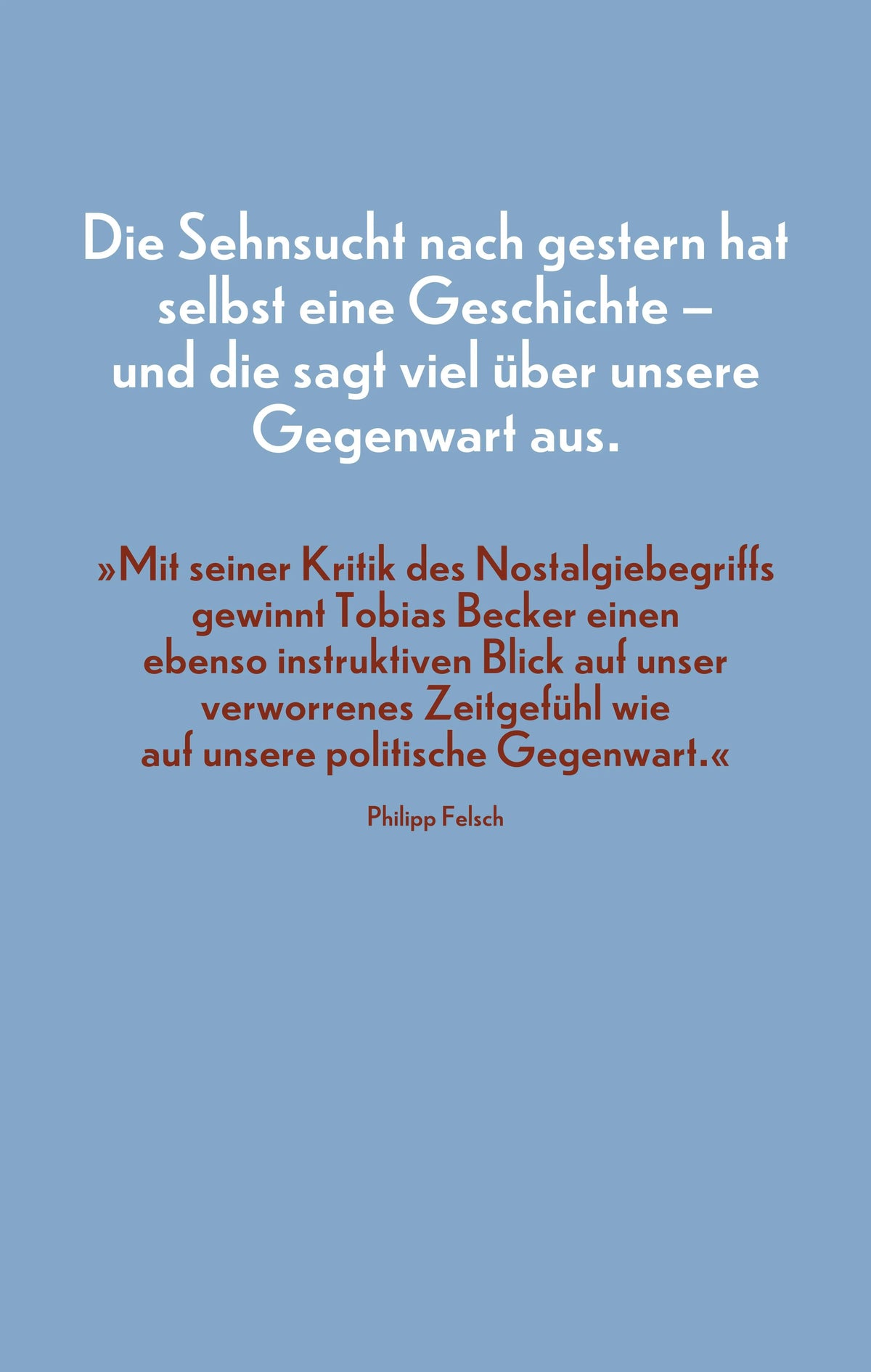 Rückseite: Heimweh nach gestern (Hardcover)