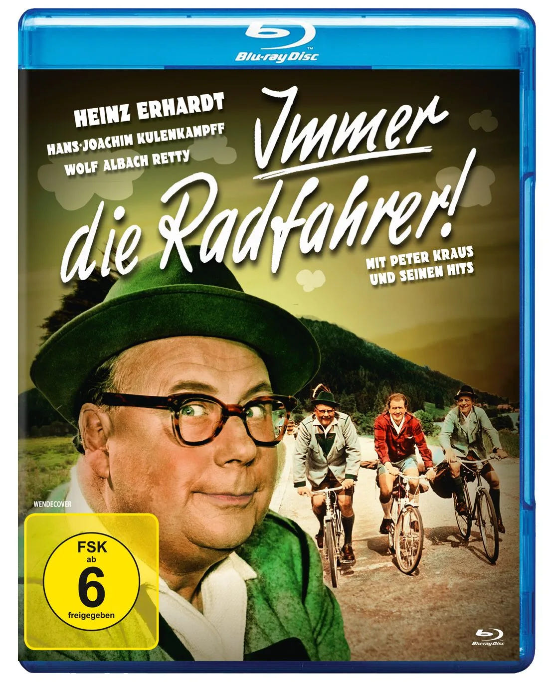 Blu-ray-Cover: Heinz Erhardt: Immer die Radfahrer - Neuauflage. Regie: Hans Deppe