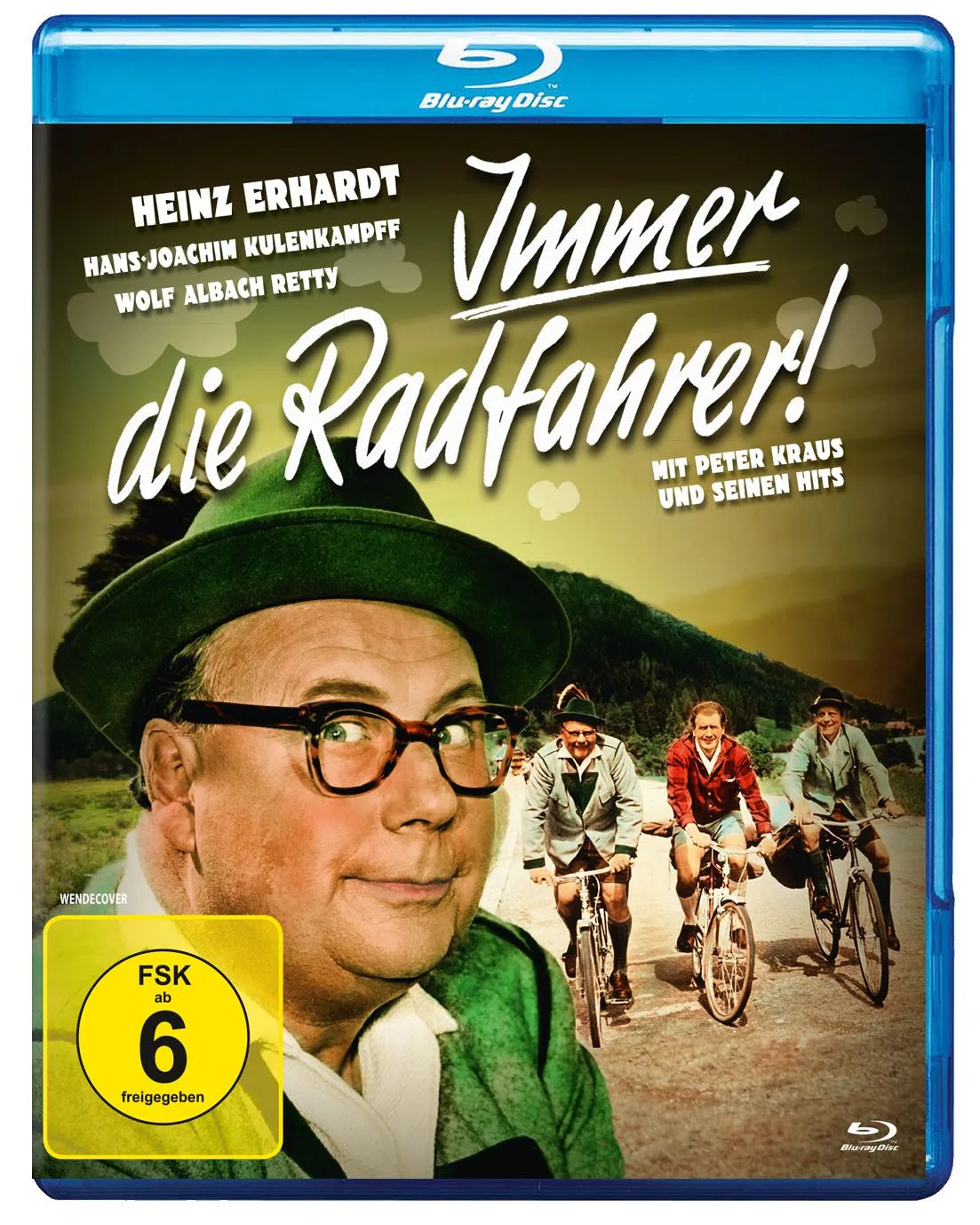 Blu-ray-Cover: Heinz Erhardt: Immer die Radfahrer - Neuauflage. Regie: Hans Deppe
