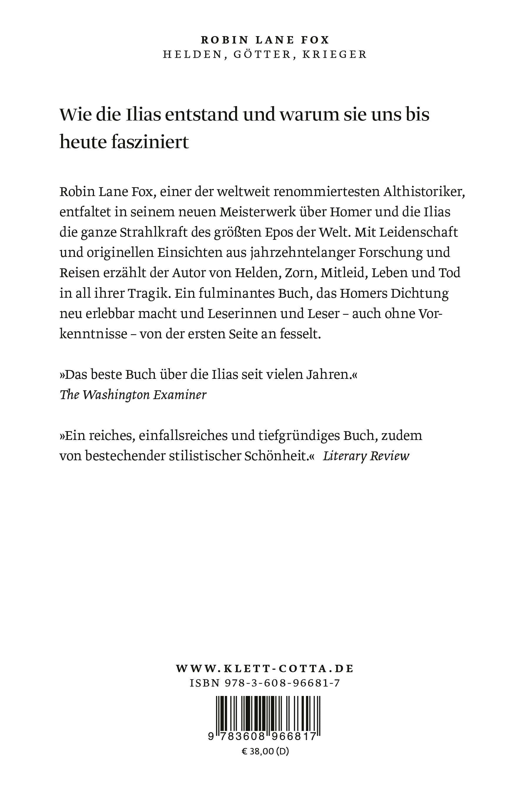 Rückseite: Helden, Götter, Krieger (Hardcover)