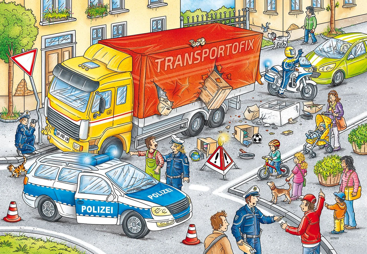 Kinderpuzzle 2x24 Teile - Helden im Einsatz – Ansicht