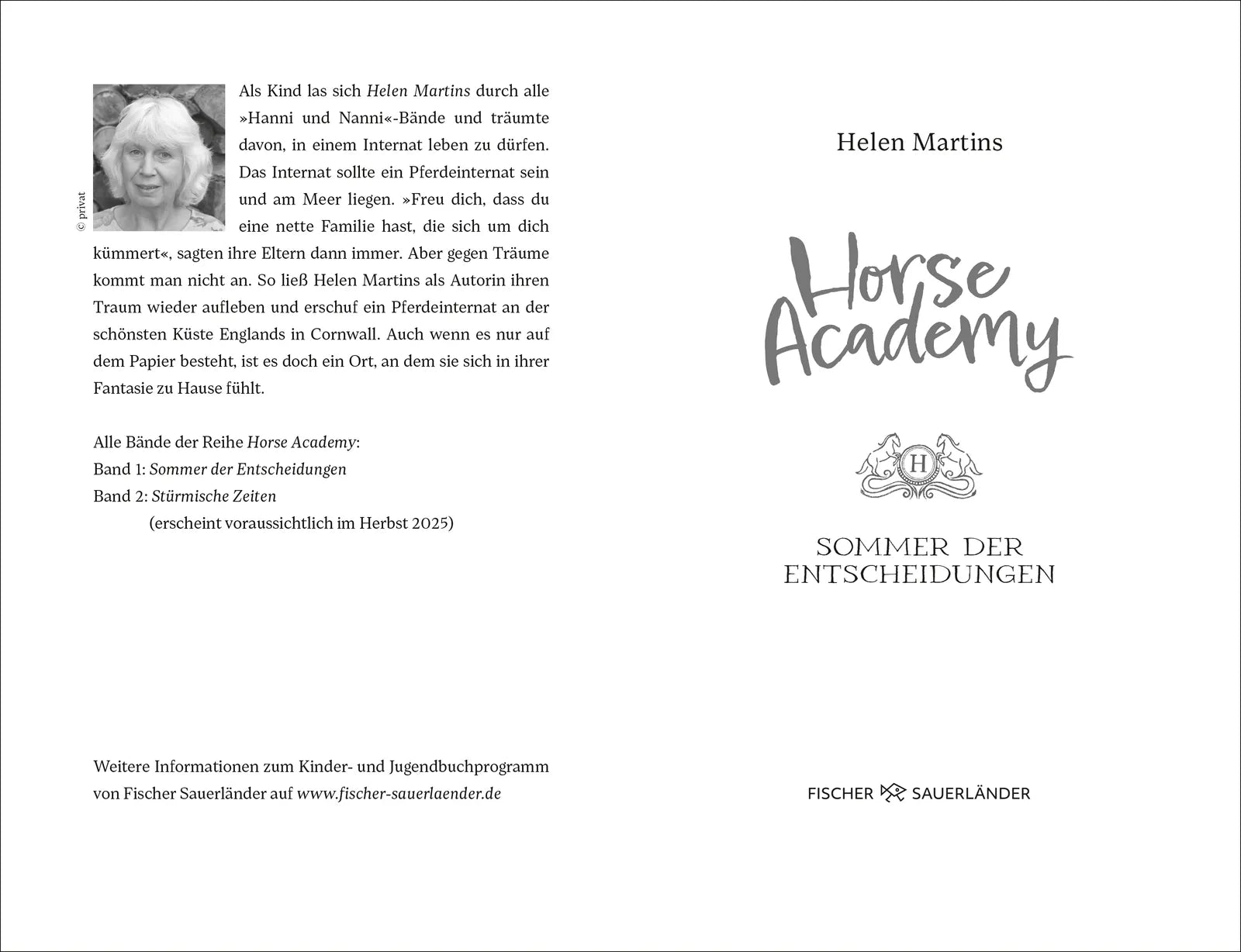Produktansicht: Horse Academy – Sommer der Entscheidungen (Gebundene Ausgabe)