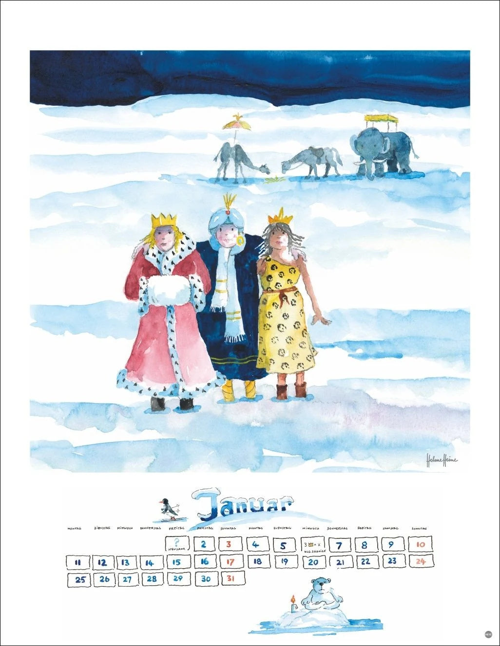 Helme Heine: Edition Kalender 2027 – Ansicht