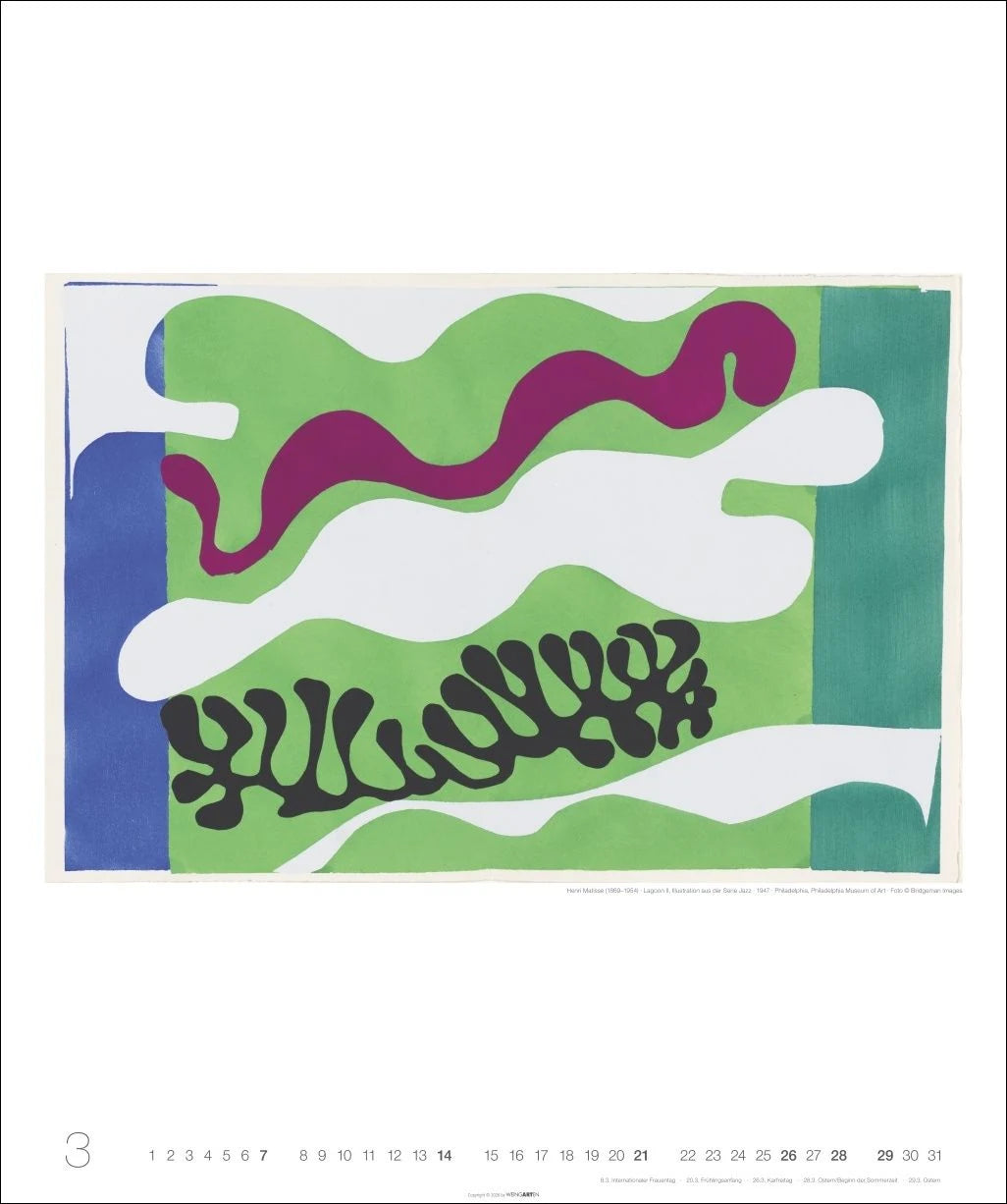 Henri Matisse Edition Kalender 2027 – Ansicht