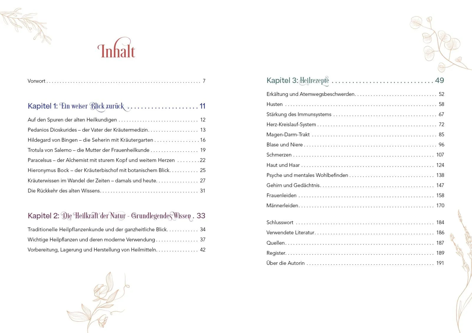 Innenansicht von 'Herbal Healing – Medizin aus der Natur' - Taschenbuch