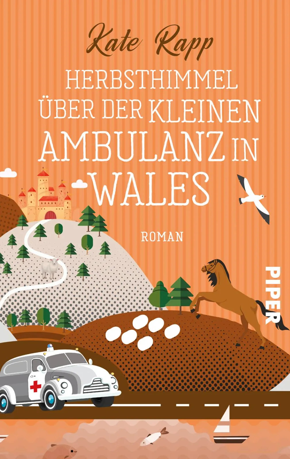Buchcover von 'Herbsthimmel über der kleinen Ambulanz in Wales' - Taschenbuch von Kate Rapp