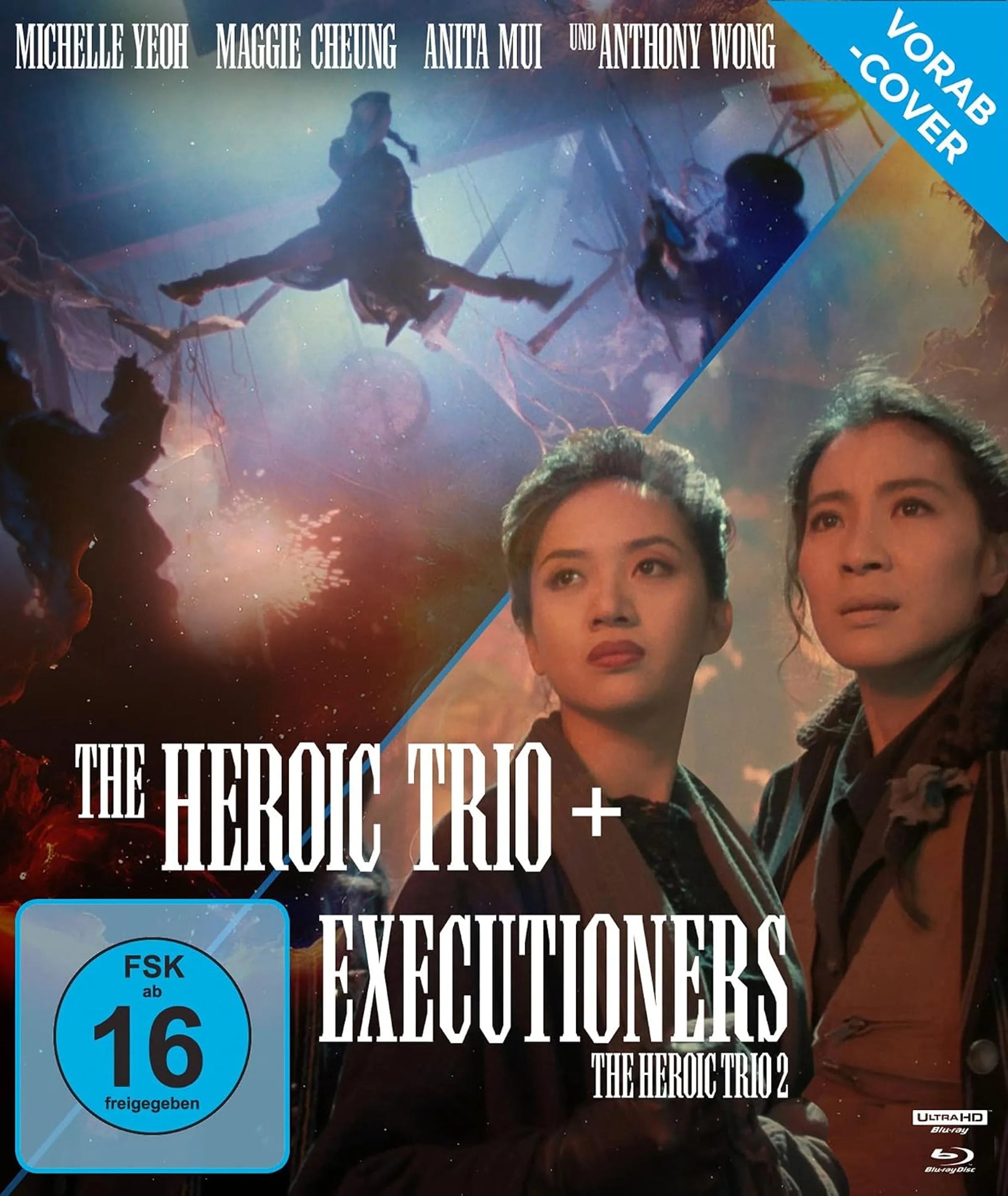 4K UHD Blu-ray-Cover: Heroic Trio 1+2. Regie: Johnnie To