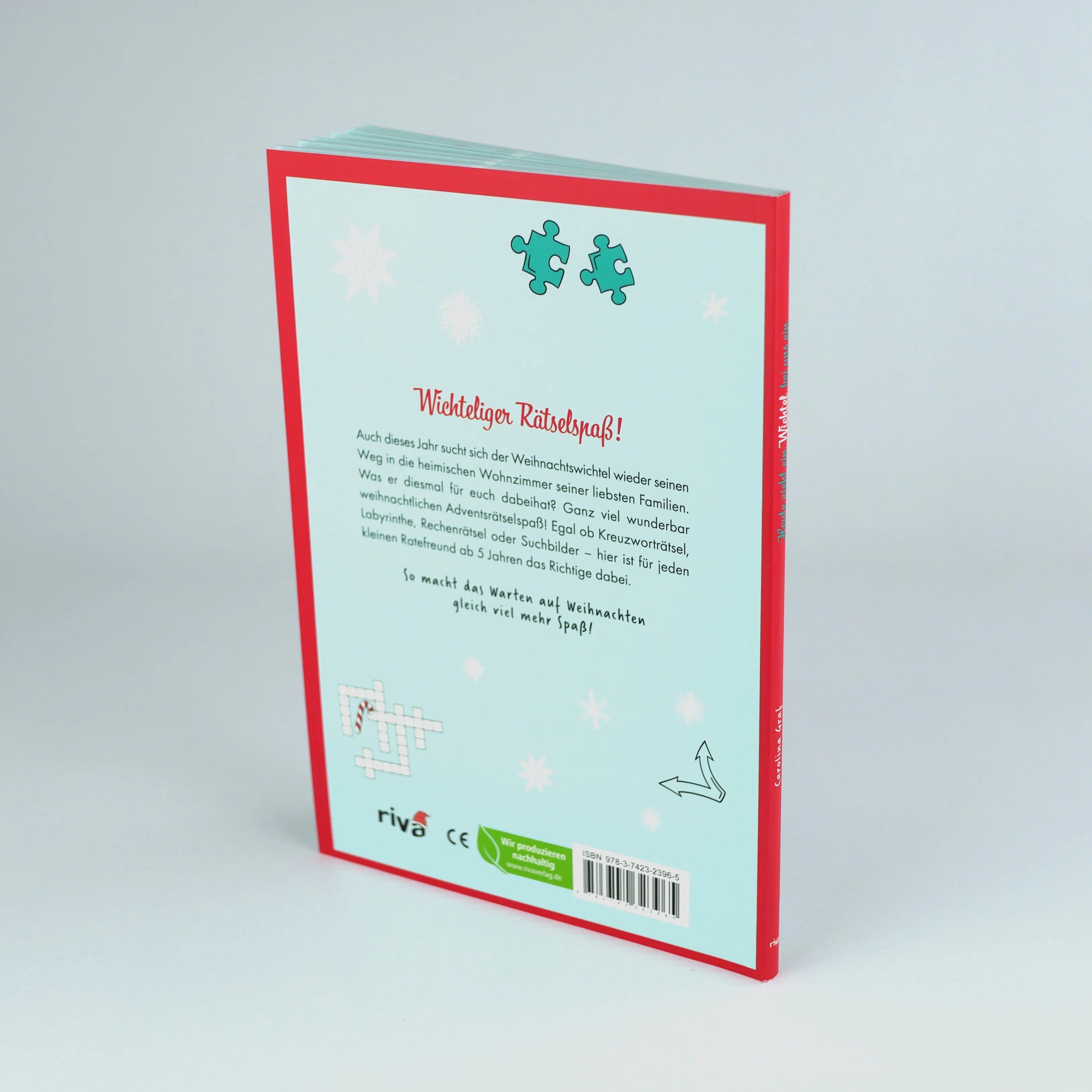 Innenansicht von 'Heute zieht ein Wichtel bei uns ein – Weihnachtliche Rätsel für die Adventszeit' - Taschenbuch