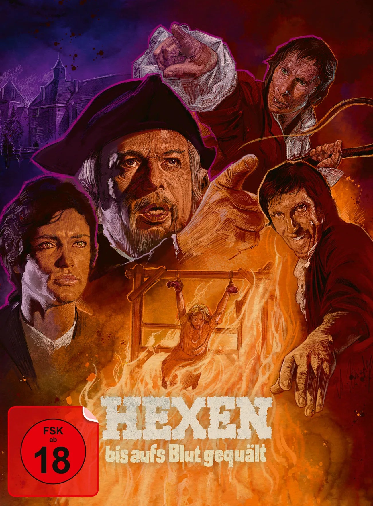 4K UHD Blu-ray-Cover: Hexen bis aufs Blut gequält (Mark of the Devil) Mediabook A