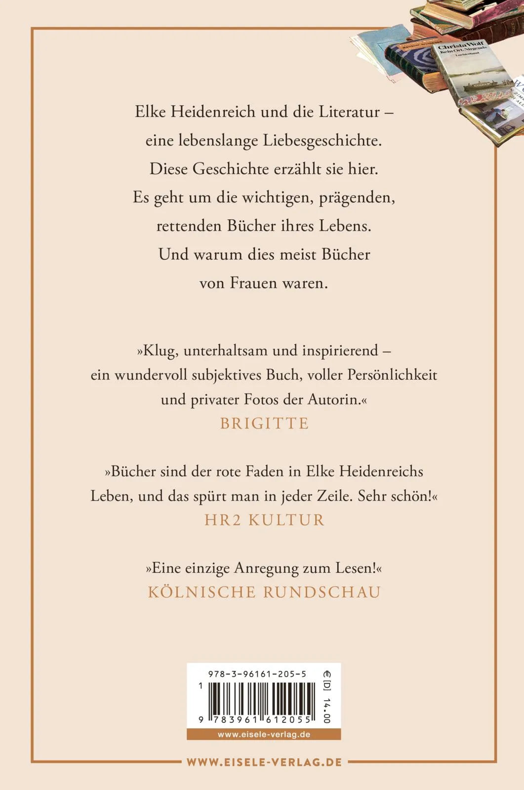 Buchrückseite von 'Hier geht’s lang!' mit Klappentext - Taschenbuch