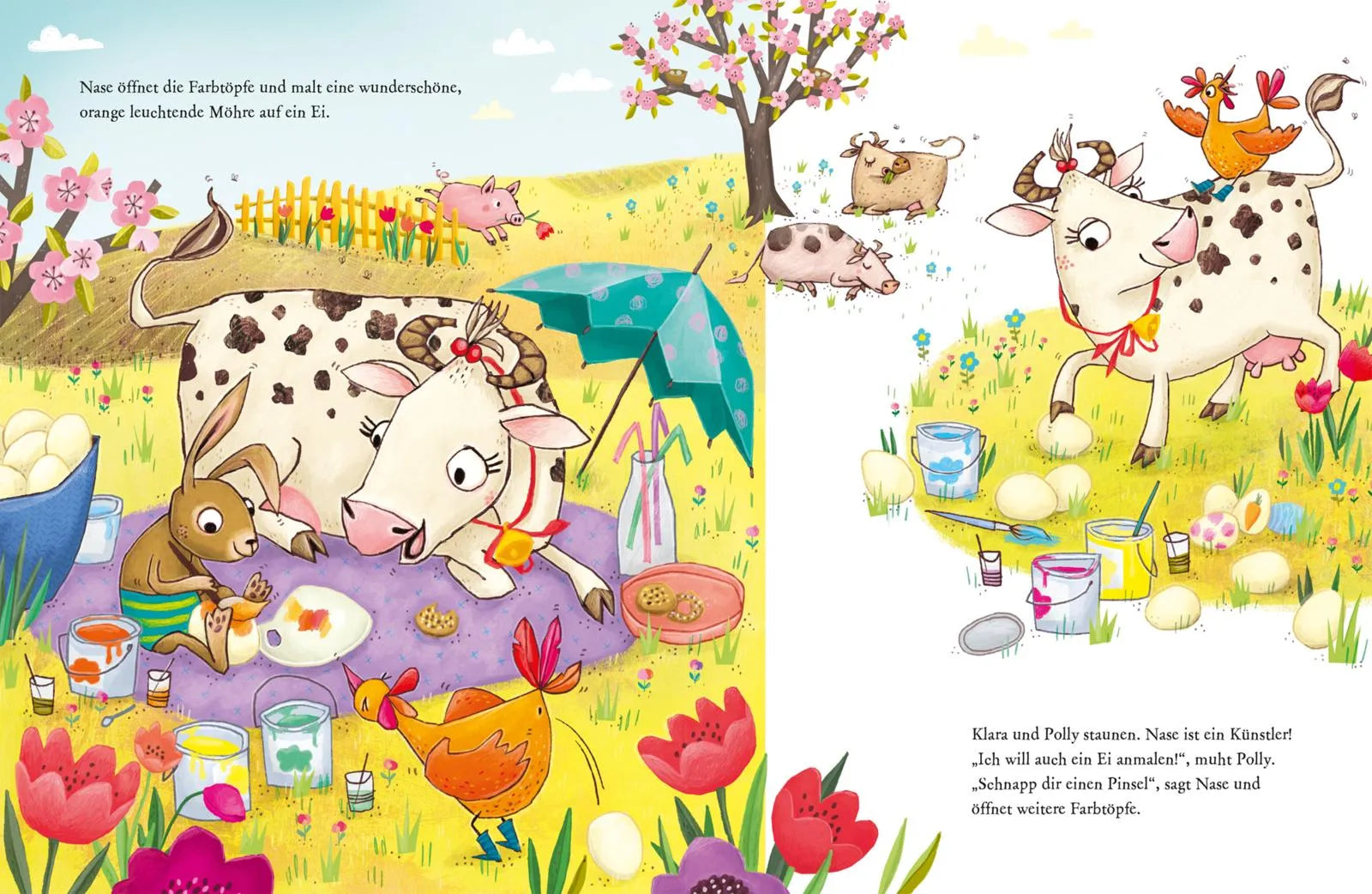 Produktansicht: Hier kommt Polly Osterkuh! (Gebundene Ausgabe)