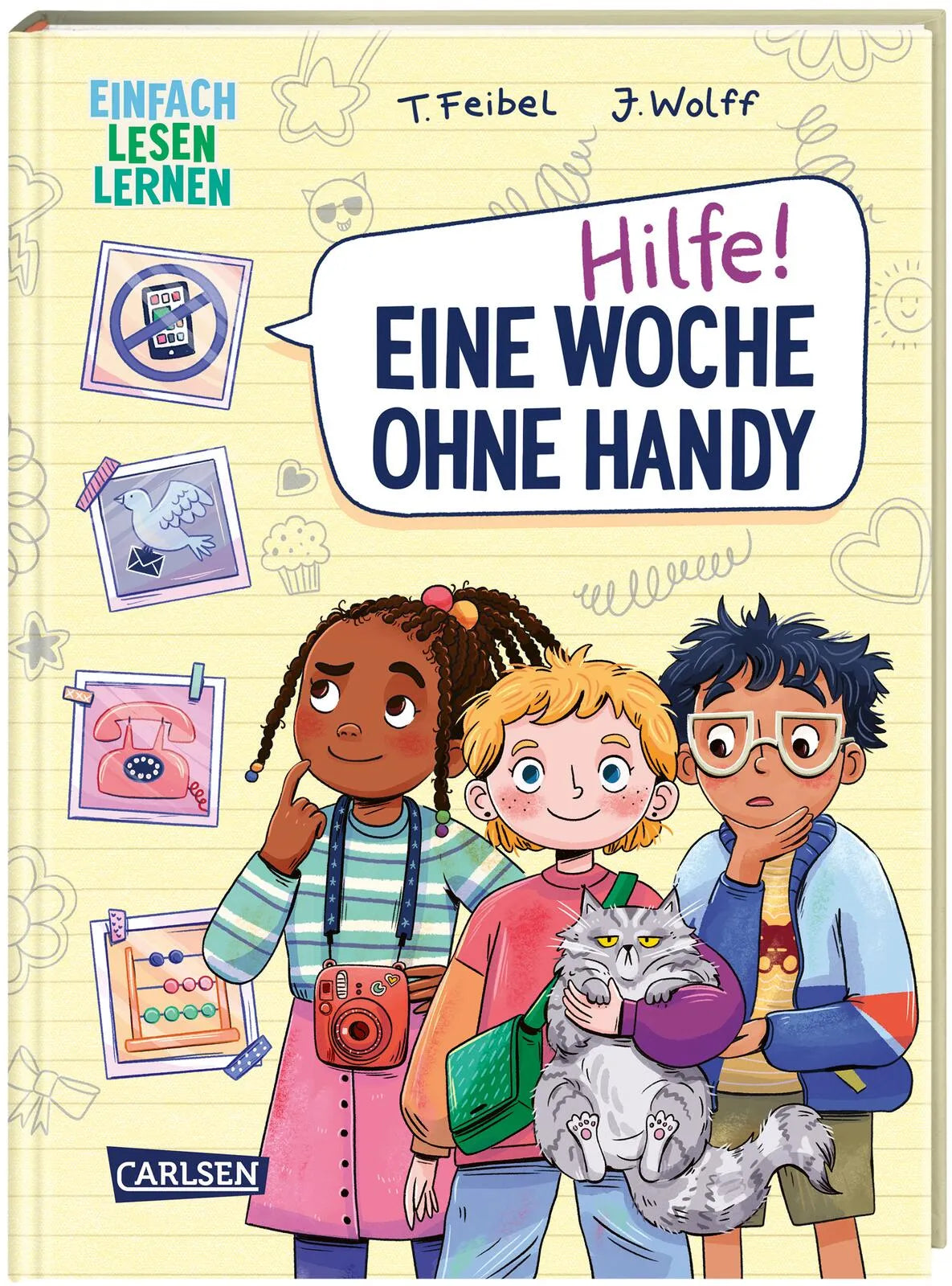 Buchcover von 'Hilfe! Eine Woche ohne Handy' - Gebundene Ausgabe von Thomas Feibel