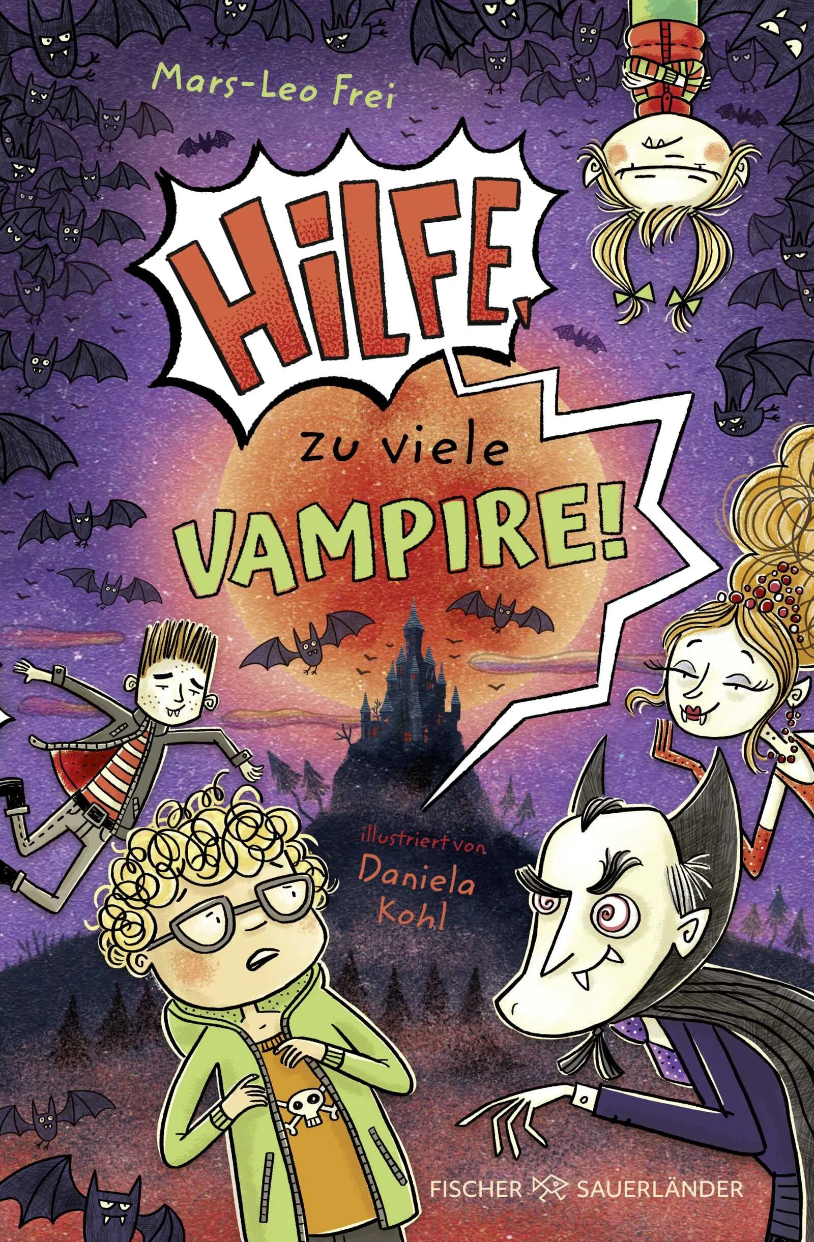 Cover: Hilfe, zu viele Vampire! (Hardcover) von Mars-Leo Frei
