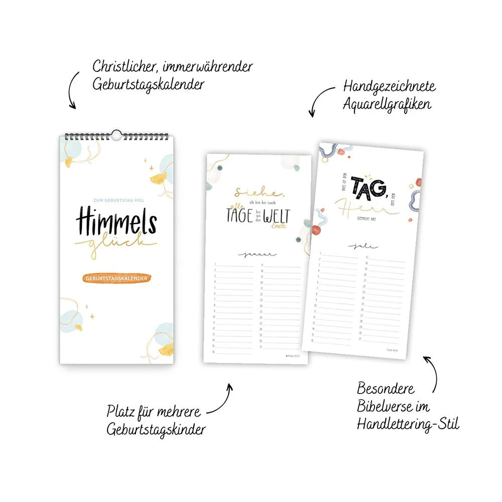 Himmelsglück Geburtstagskalender – Ansicht
