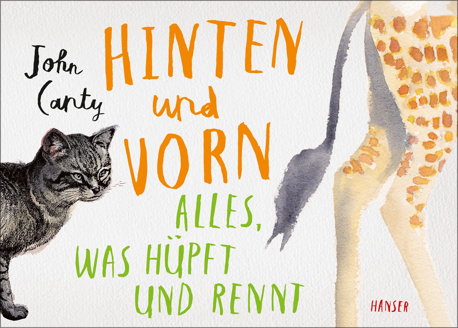 Buchcover von 'Hinten und vorn - Alles, was hüpft und rennt' - Gebundene Ausgabe von John Canty