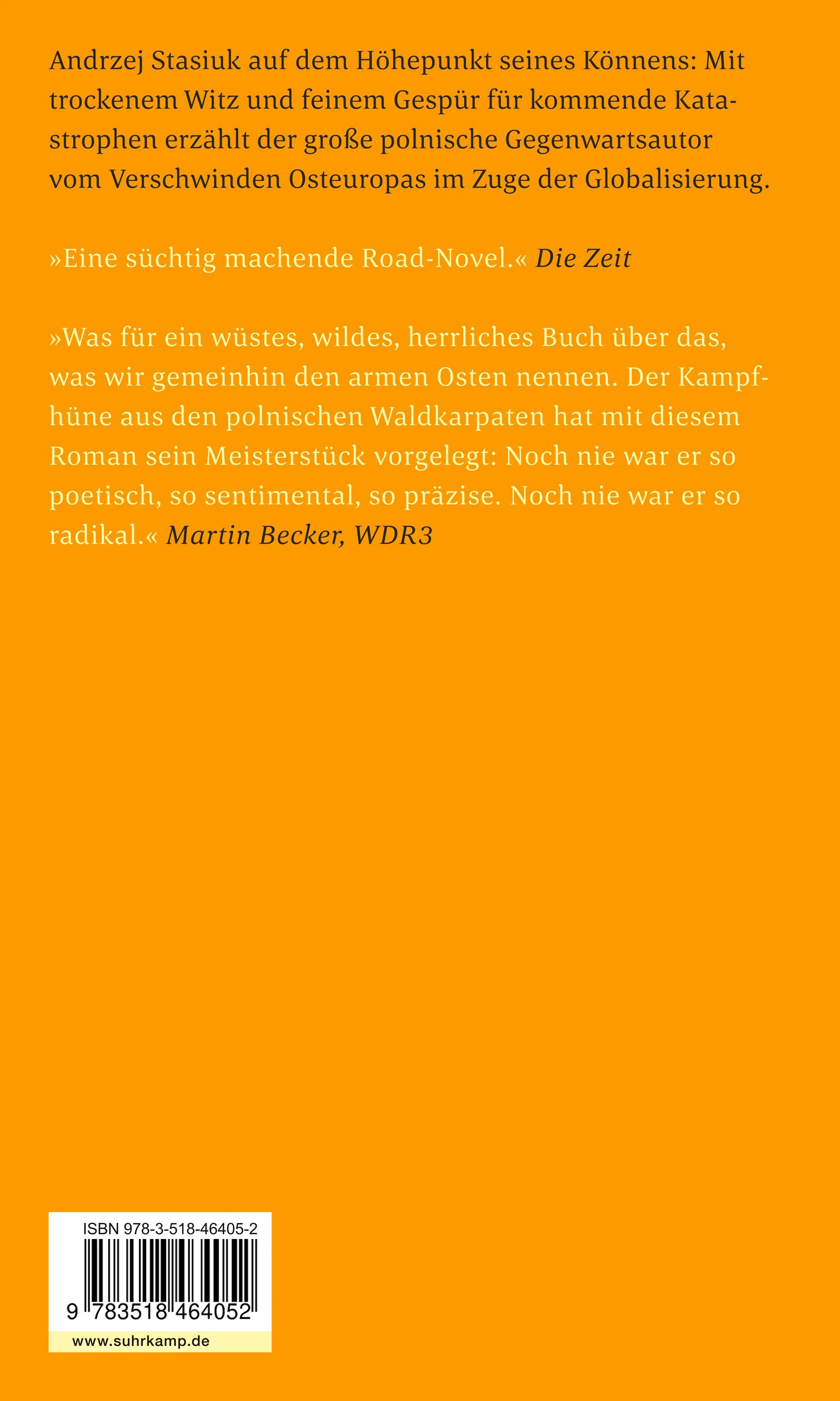 Buchrückseite von 'Hinter der Blechwand' mit Klappentext - Taschenbuch