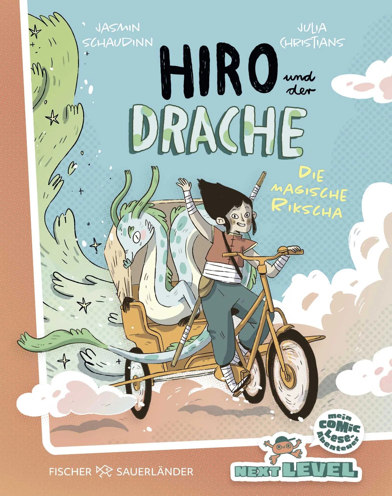 Buchcover von 'Hiro und der Drache: Die magische Rikscha' - Gebundene Ausgabe von Jasmin Schaudinn