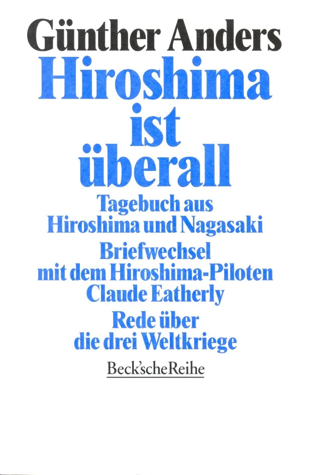 Buchcover von 'Hiroshima ist überall' - Taschenbuch von Günther Anders