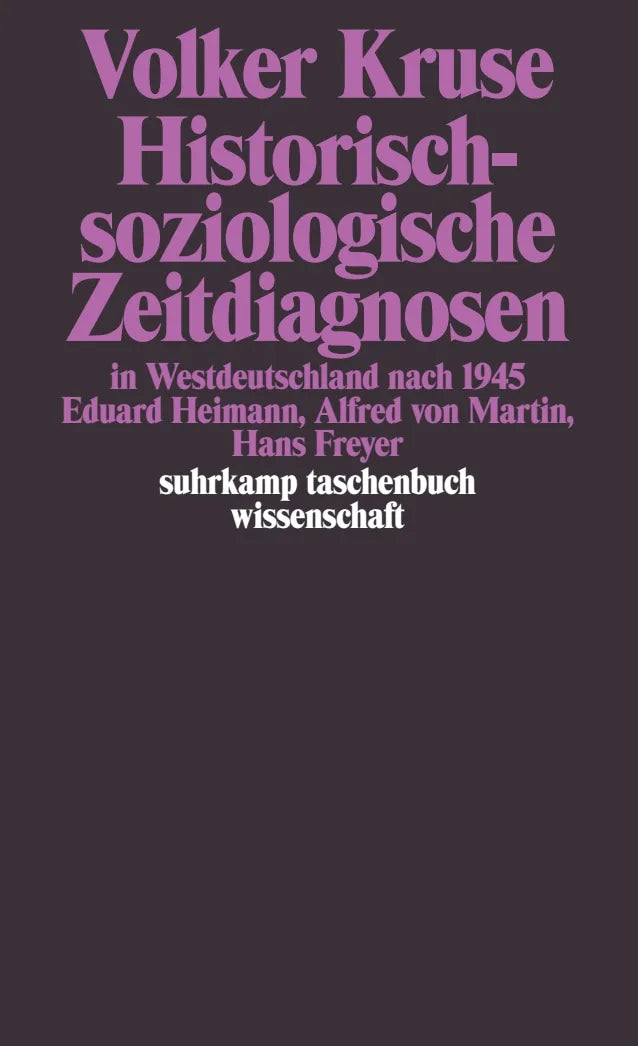 Buchcover von 'Historisch-soziologische Zeitdiagnosen in Westdeutschland nach 1945' - Taschenbuch von Volker Kruse