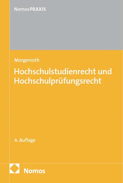 Cover: Hochschulstudienrecht und Hochschulprüfungsrecht (E-Book) von Carsten Morgenroth