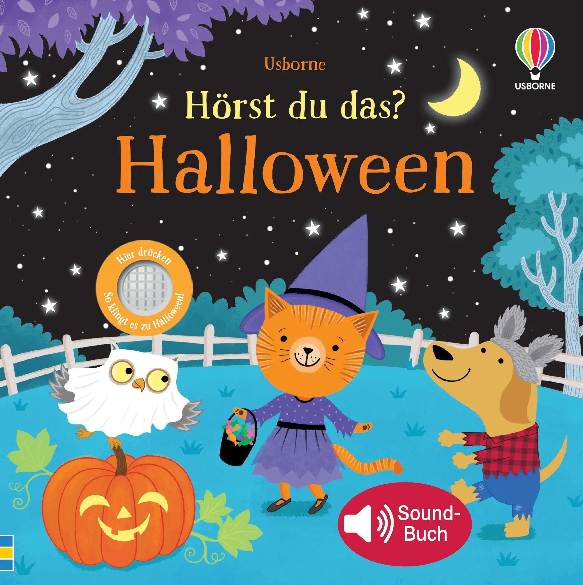 Buchcover von 'Hörst du das? Halloween' - Gebundene Ausgabe von Sam Taplin