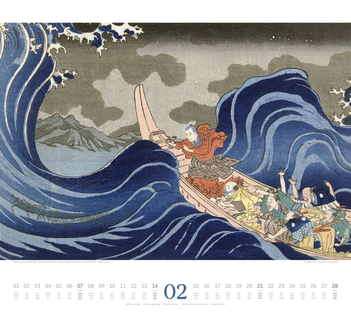 Hokusai Kalender 2027 | Hiroshige, Kuniyoshi, Kunisada – Ansicht