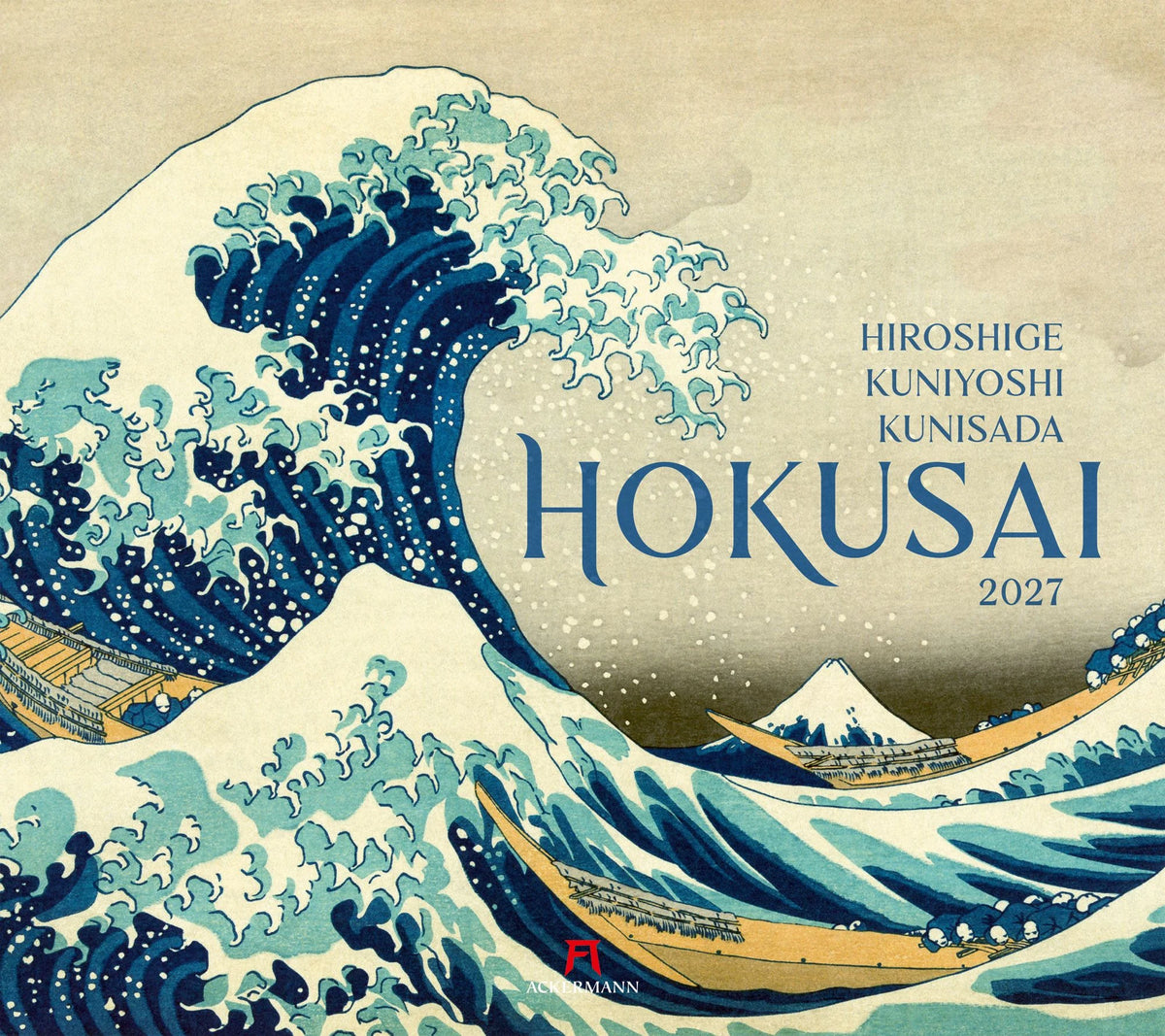 Wandkalender: Hokusai Kalender 2027 | Hiroshige, Kuniyoshi, Kunisada