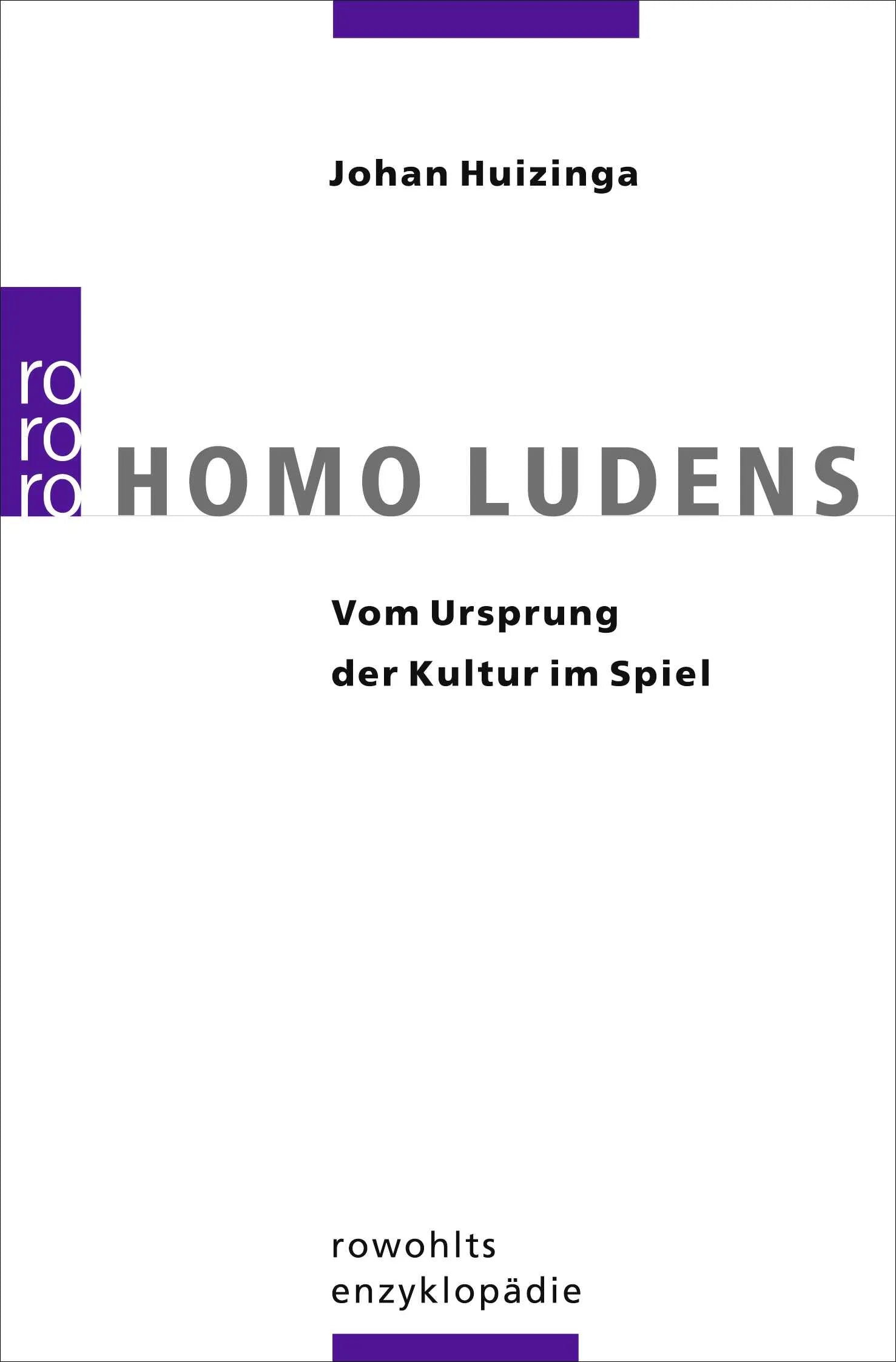 Buchcover von 'Homo Ludens' - Taschenbuch von Johan Huizinga