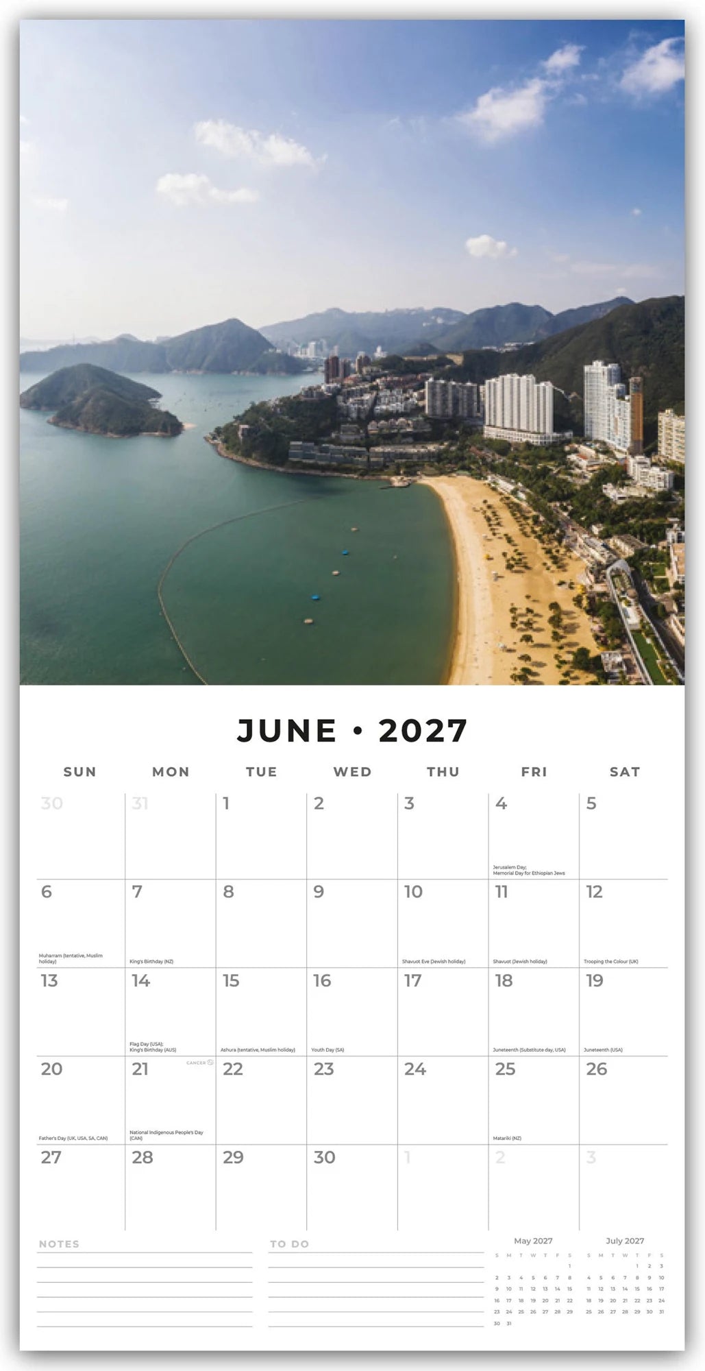 Hongkong 2027 – 16-Monatskalender – Ansicht