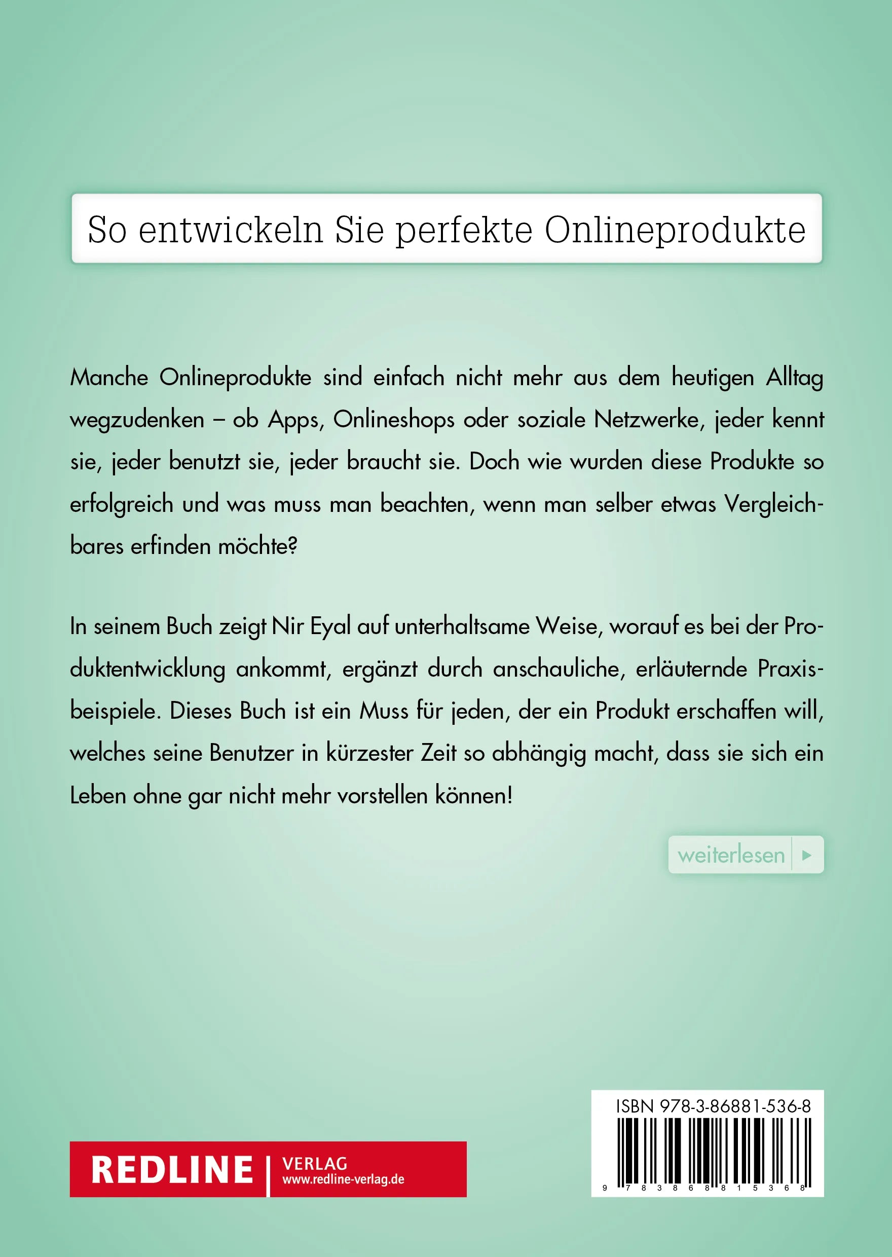 Buchrückseite von 'Hooked' mit Klappentext - Taschenbuch
