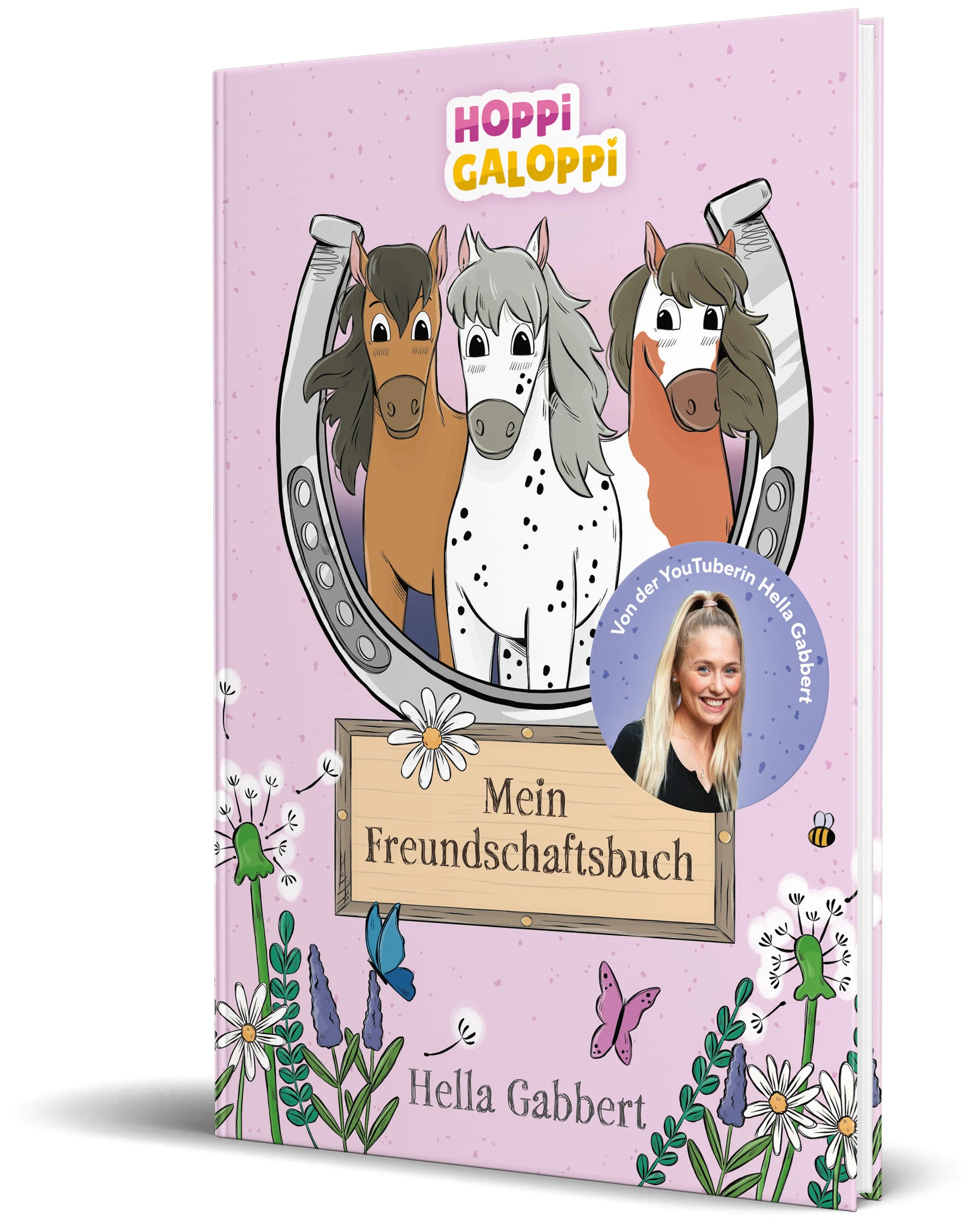 Buchcover von 'HOPPi GALOPPi: Mein Freundschaftsbuch' - Gebundene Ausgabe von Hella Gabbert
