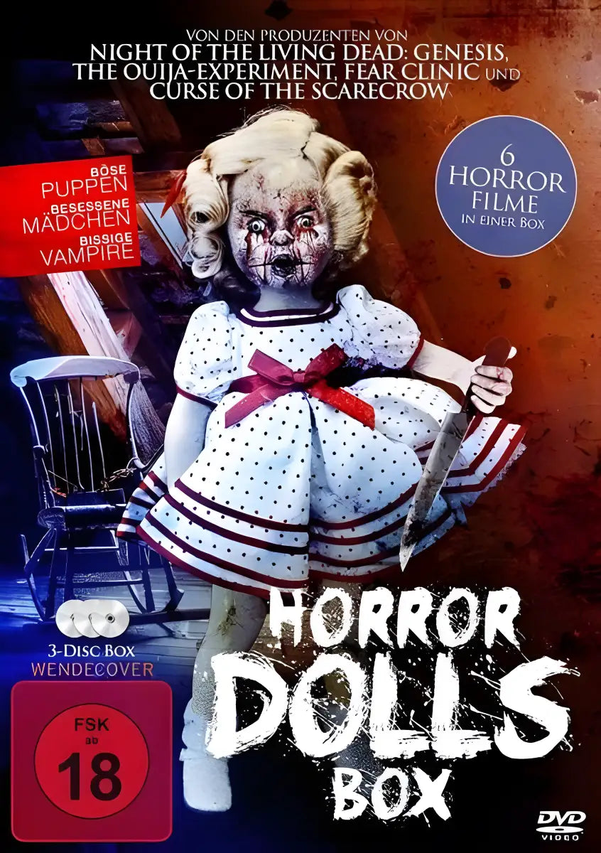 Horror Dolls Box Horrorfilm Sammlung DVD Cover