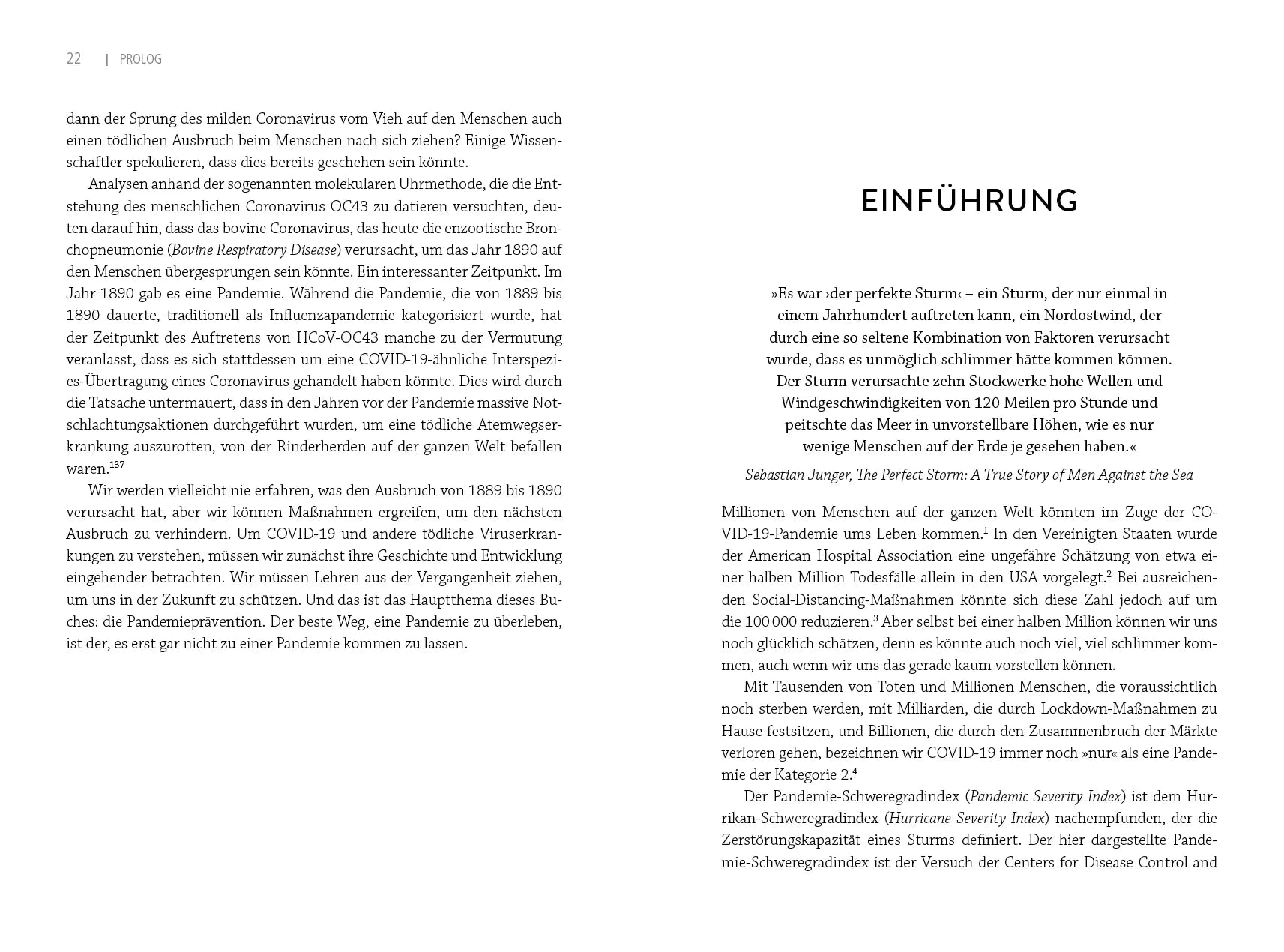 Innenansicht von 'How not to die in a pandemic' - Taschenbuch