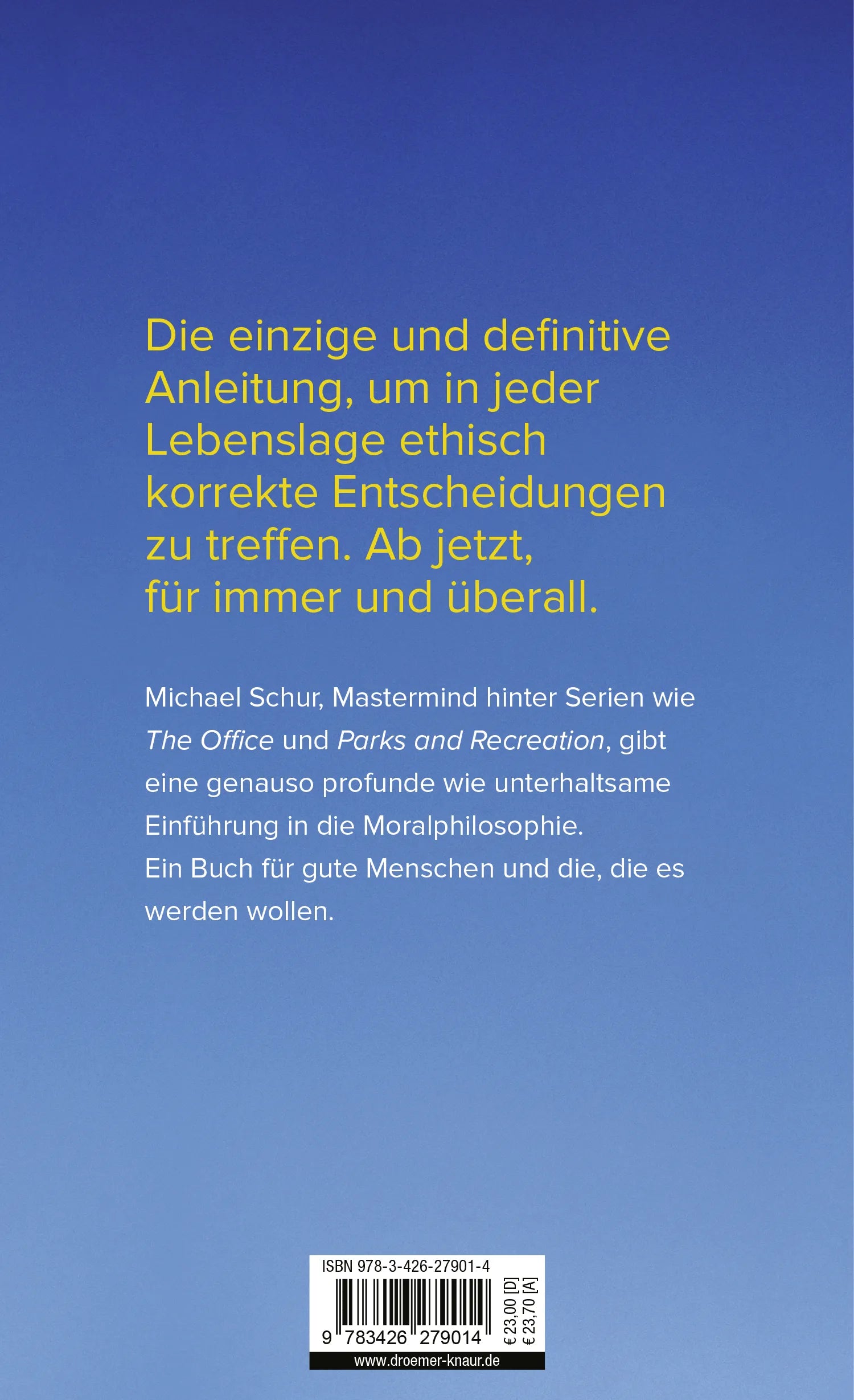 Buchrückseite von 'How to Be Perfect' mit Klappentext - Gebundene Ausgabe
