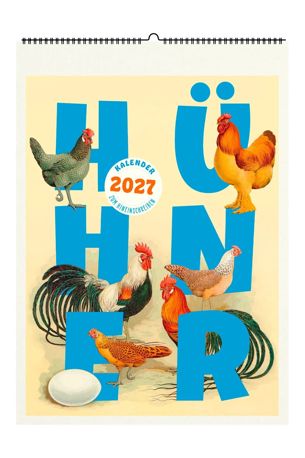 Wandkalender: Hühner. Wandkalender 2027
