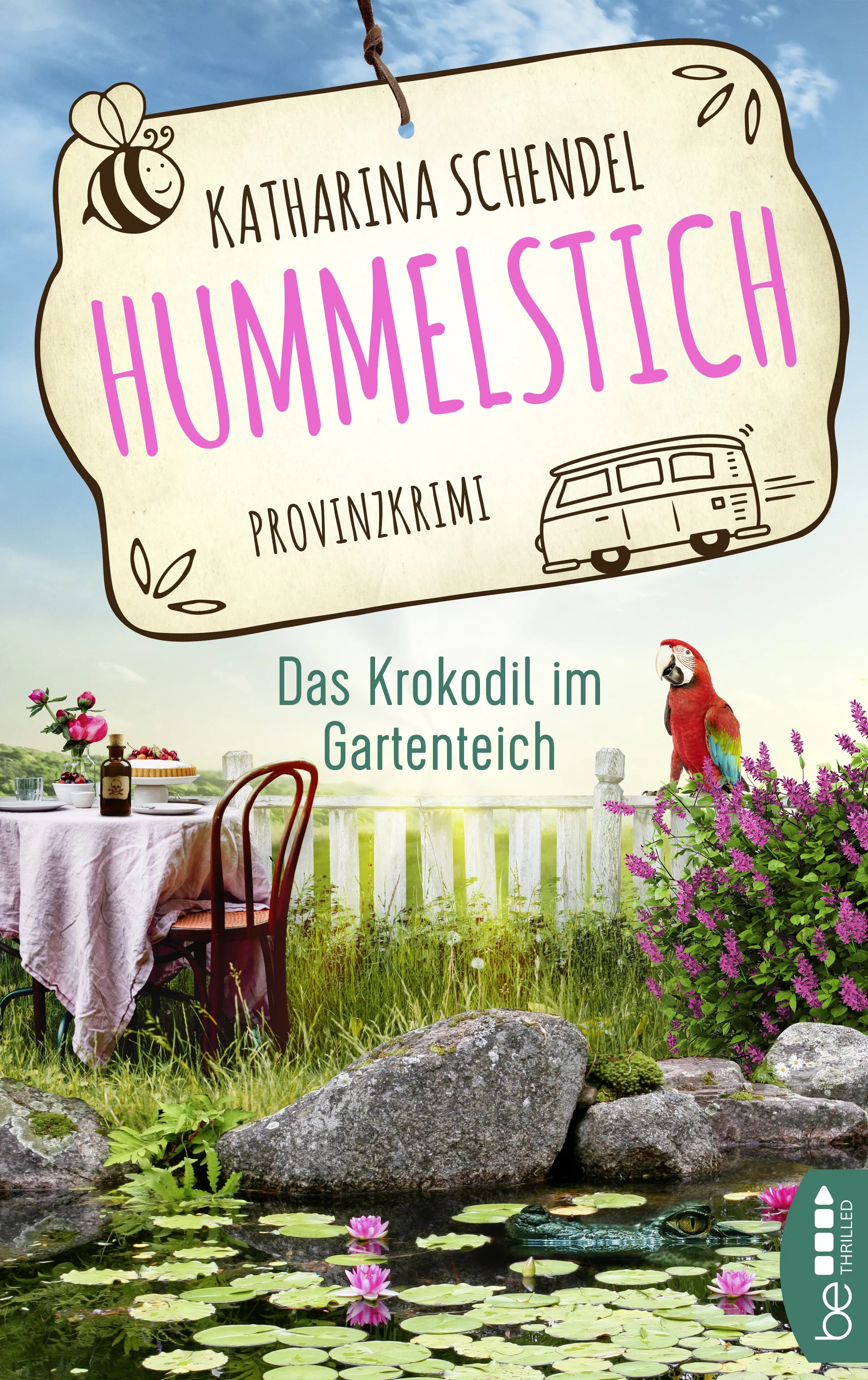 Buchcover von 'Hummelstich - Das Krokodil im Gartenteich' - Taschenbuch von Katharina Schendel