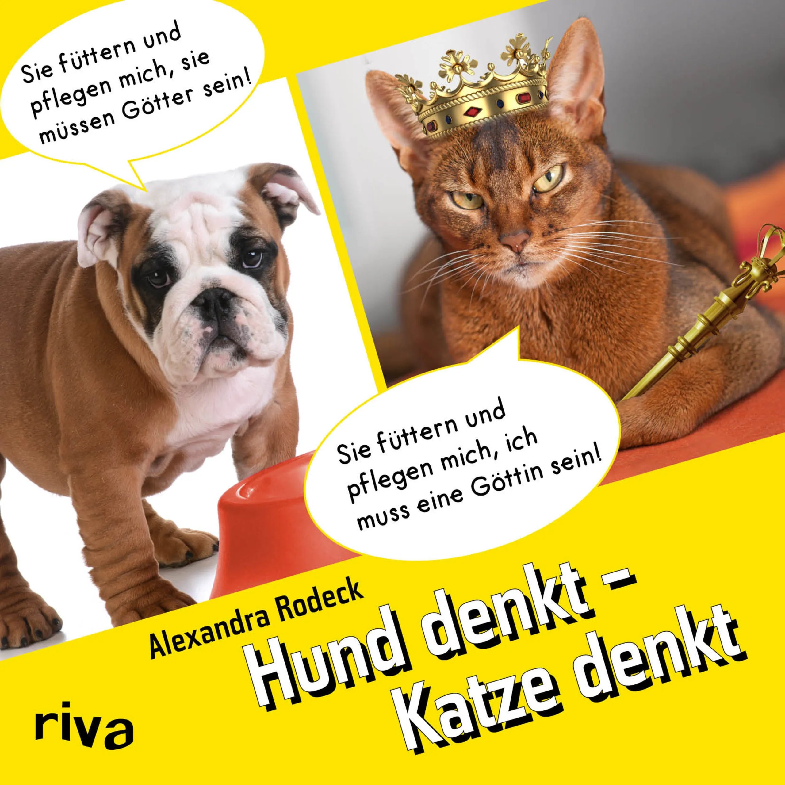 Buchcover von 'Hund denkt – Katze denkt' - Gebundene Ausgabe von Alexandra Rodeck