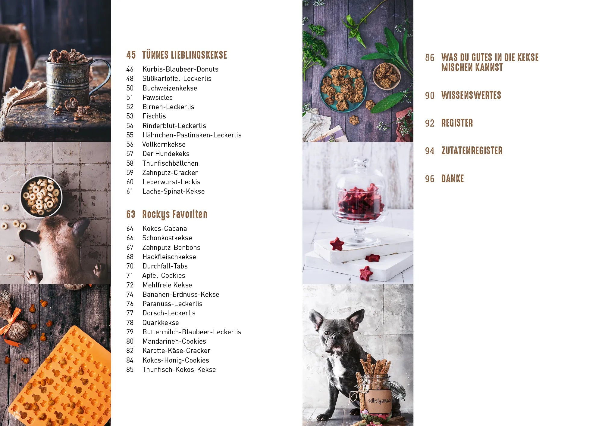 Innenansicht von 'Hundekekse von der Backmatte' - Taschenbuch
