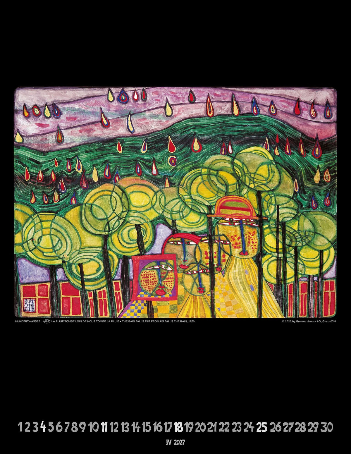 Hundertwasser Art Calendar 2027 – Ansicht