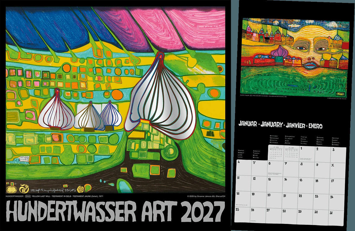 Wandkalender: Hundertwasser Broschürenkalender Art 2027