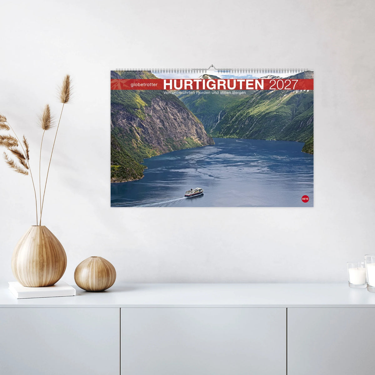 Hurtigruten Globetrotter Kalender 2027 - Von unberührten Fjorden und stillen Bergen – Ansicht