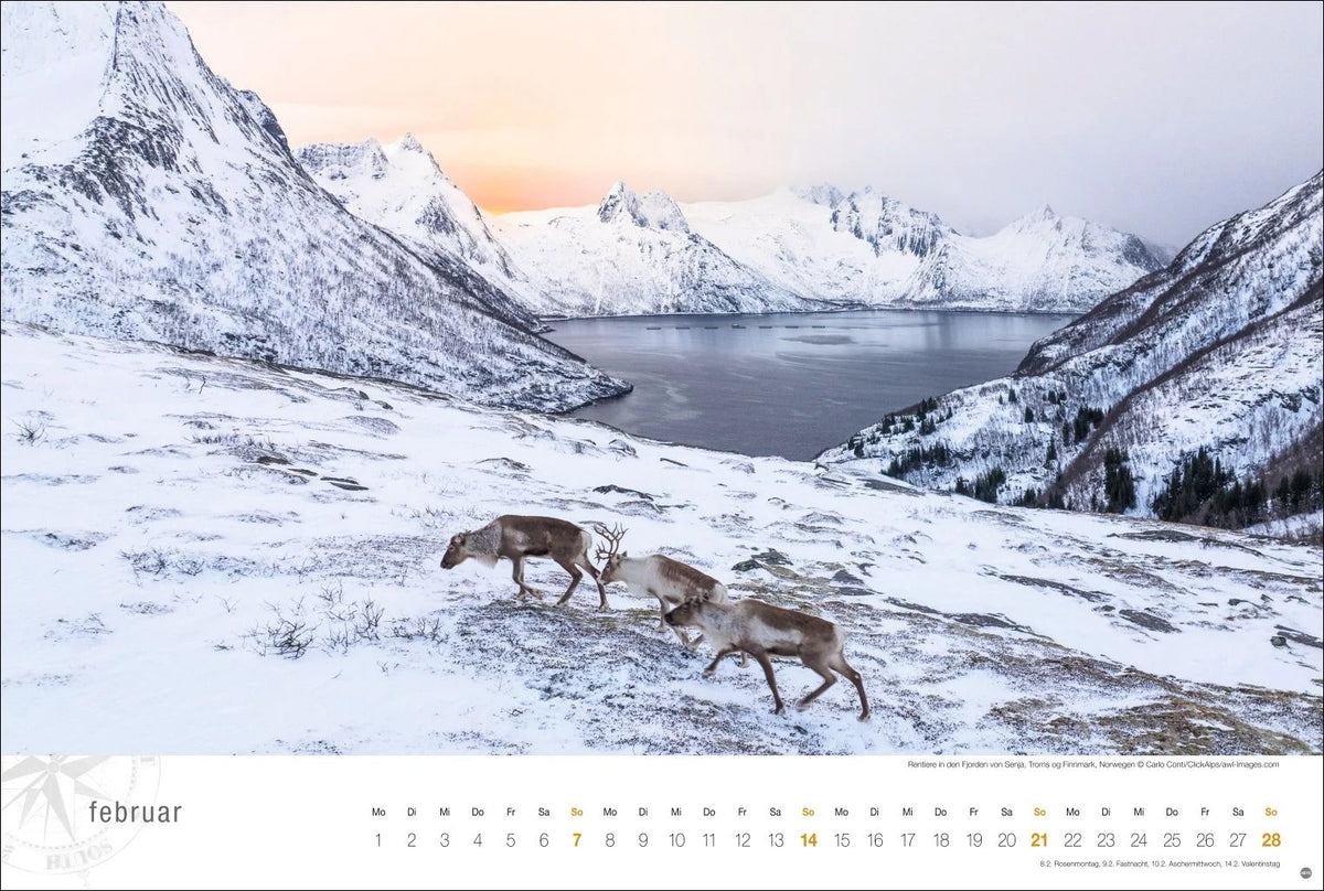 Hurtigruten Globetrotter Kalender 2027 - Von unberührten Fjorden und stillen Bergen – Ansicht