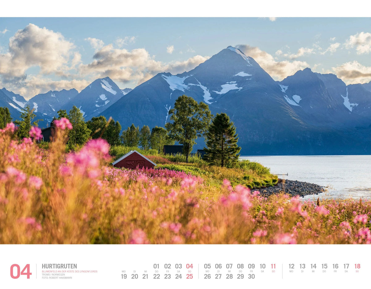 Hurtigruten Kalender 2027 | Unterwegs zwischen Bergen und Kirkenes – Ansicht