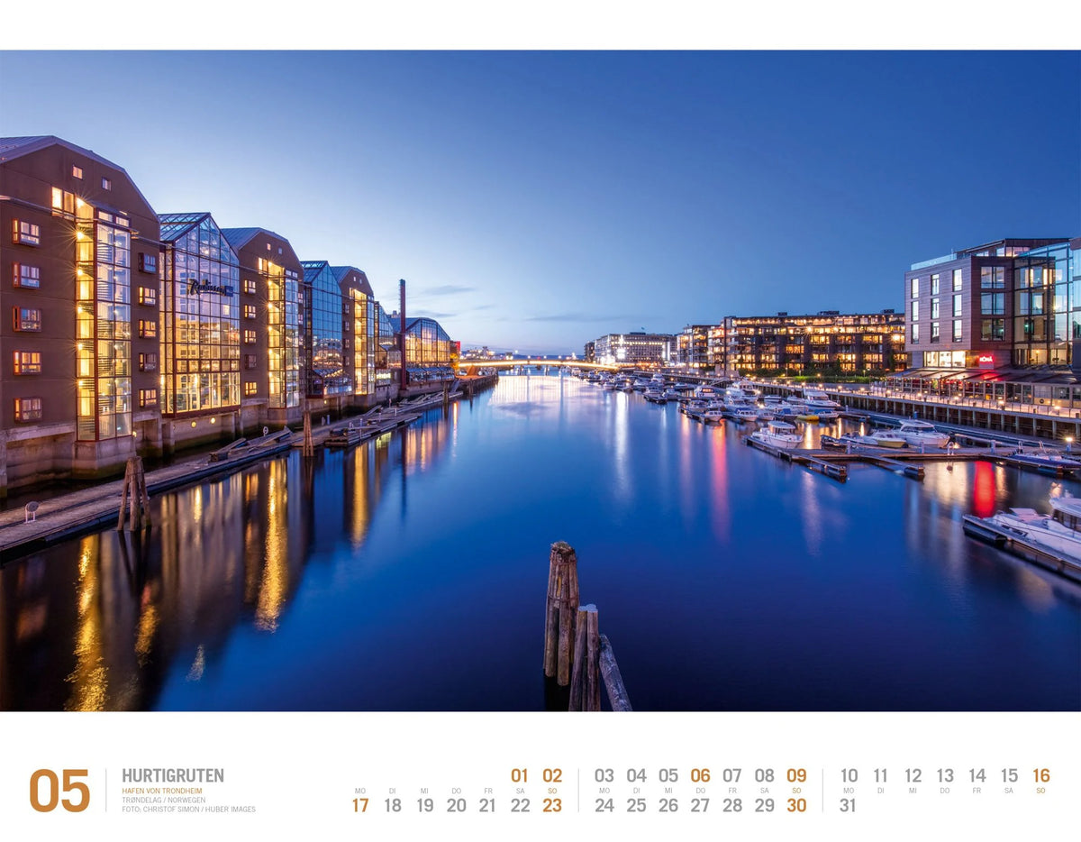 Hurtigruten Kalender 2027 | Unterwegs zwischen Bergen und Kirkenes – Ansicht