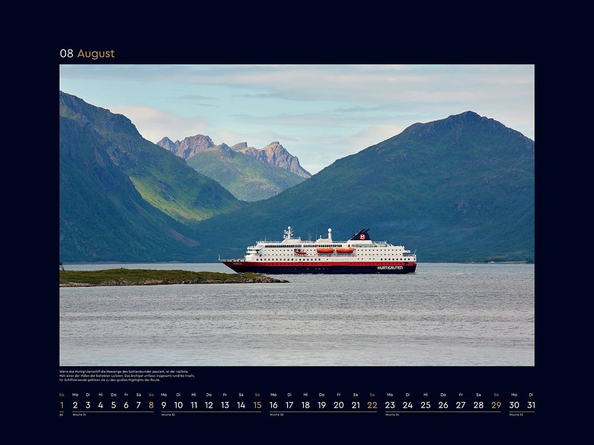 Hurtigruten - KUNTH Wandkalender 2027 – Ansicht