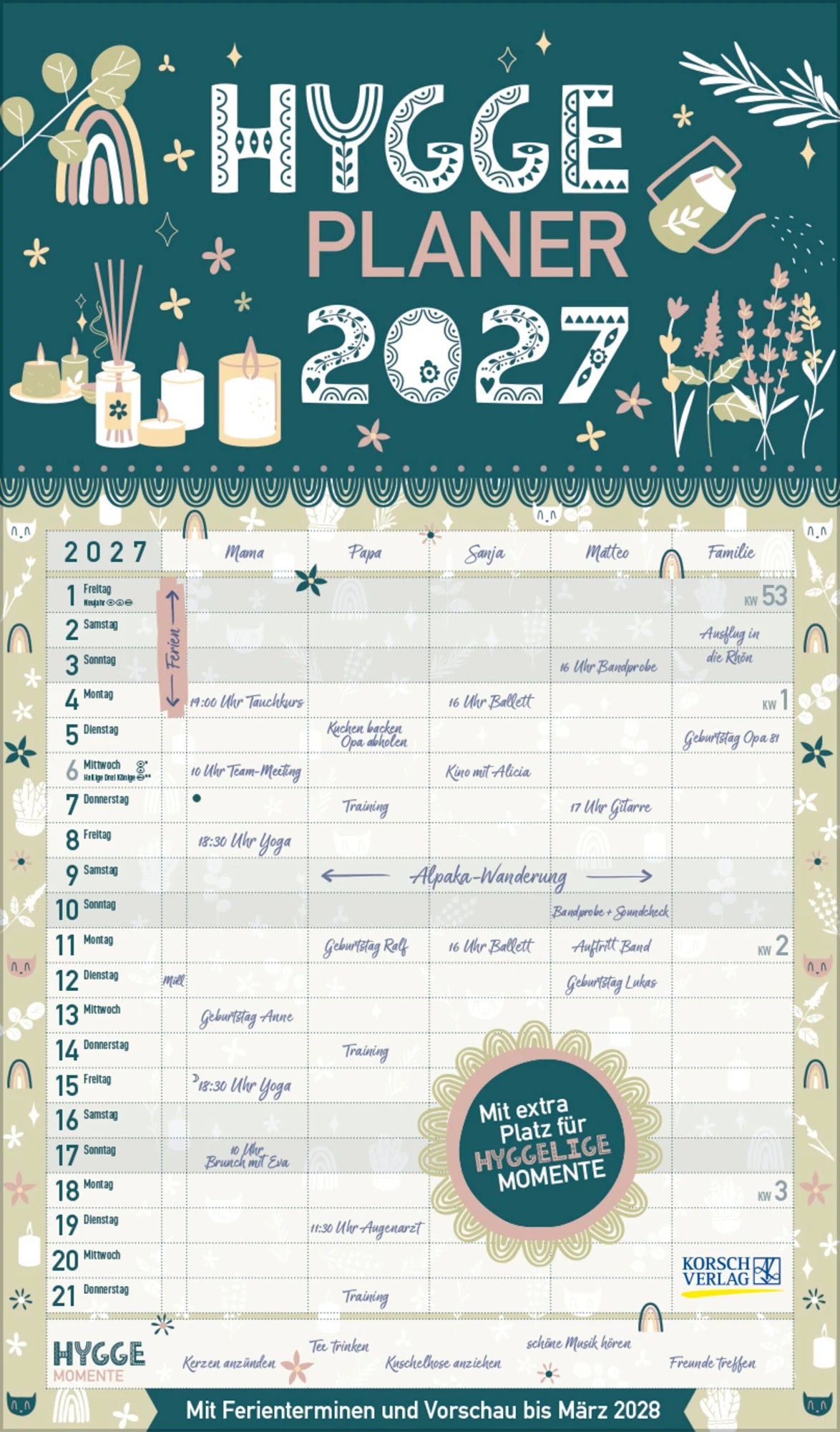 Familienplaner: Hygge Planer 2027